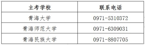 青海成人自考主考院校联系方式 青海成人自考主考院校联系方式
